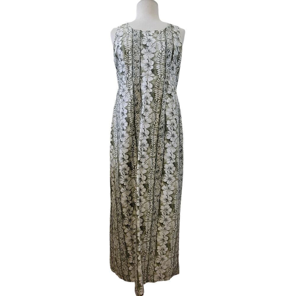 Vintage The Hawaiian Original 100% Cotton Made In Hawaii USA Sleeveless Dress 10